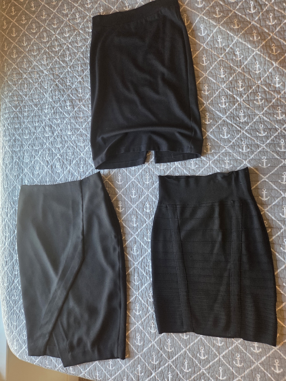 3 Classic Black Women's Pencil Skirt